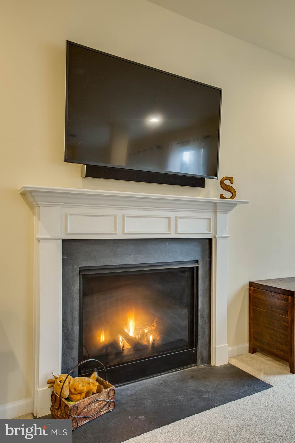 7131 Masters Road New Market, MD 21774 - Photo 8 of 44 Gas fireplace and modern mantel and hearth