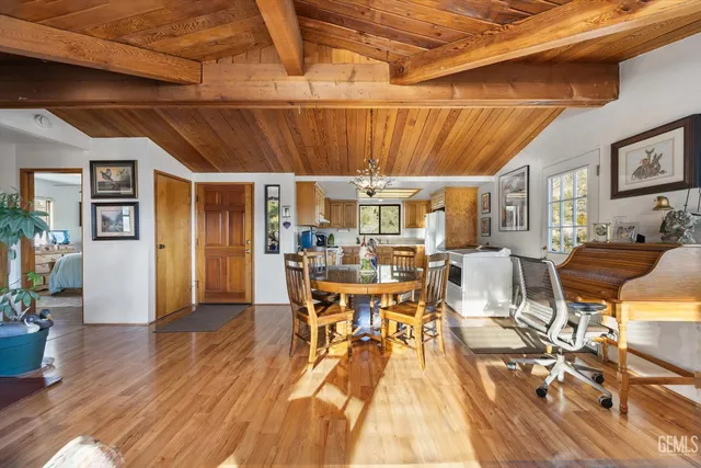 a dining room with lots of tables and chairs