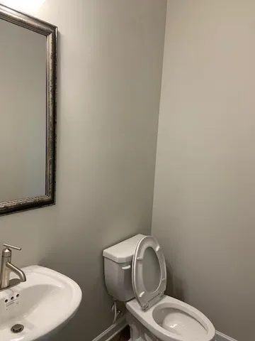 a bathroom with a toilet