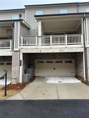 a view of a balcony with a sink