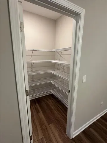 a refrigerator in a kitchen