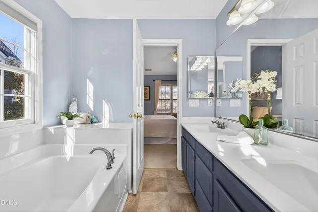 a view of a building with a large window