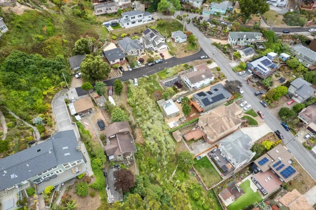 an aerial view of a city