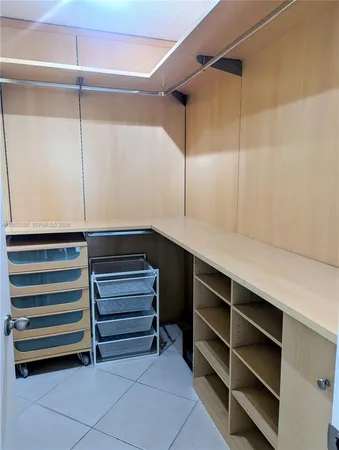 a view of walk in closet