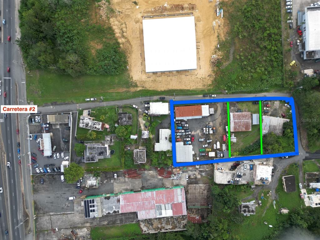 a view of a brick house with a large windows