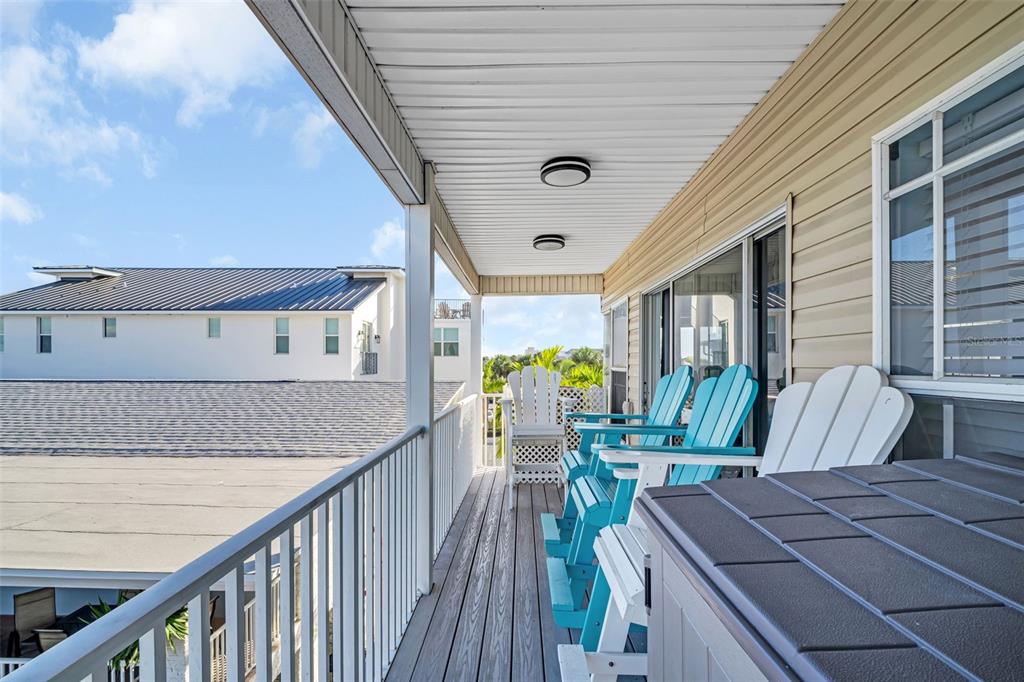 1802 Gulf Boulevard, Unit 12 Indian Rocks Beach, FL 33785 - Photo 32 of 41 a view of balcony with furniture