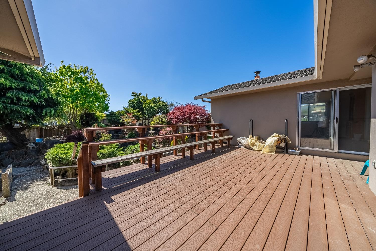 2 Lewis Watsonville, CA 95076 - Photo 54 of 92 a view of a deck with wooden floor and seating space