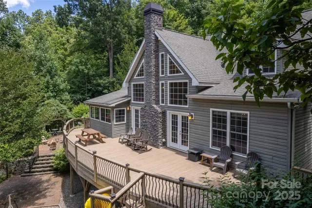 a view of a house with a patio