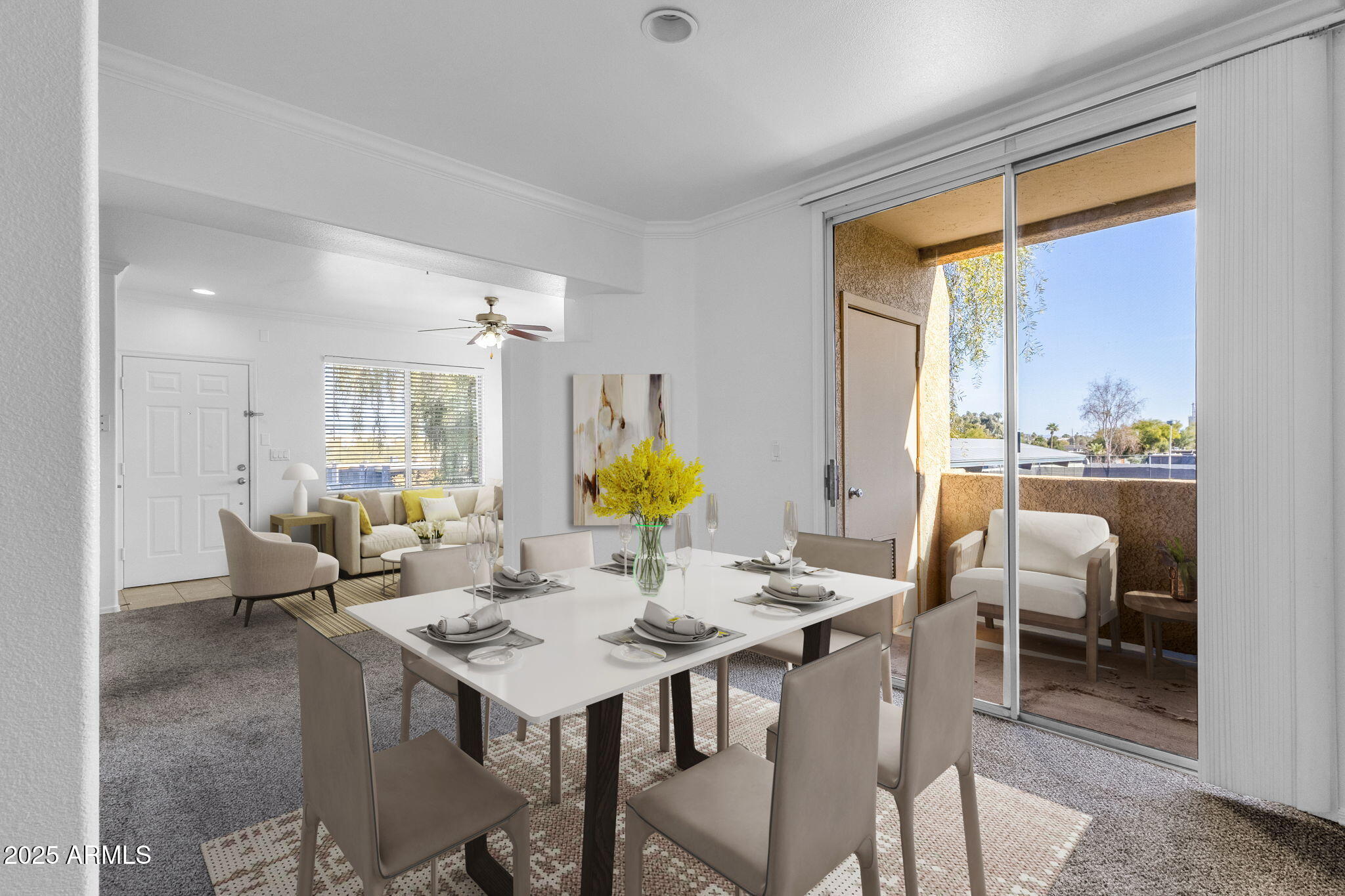 2134 East Broadway Road, Unit 2033 Tempe, AZ 85282 - Photo 11 of 23 Dining Room & Balcony