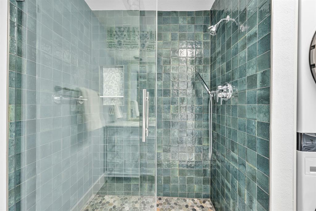 6226 Bandera Avenue, Unit C Dallas, TX 75225 - Photo 14 of 19 a bathroom with a shower