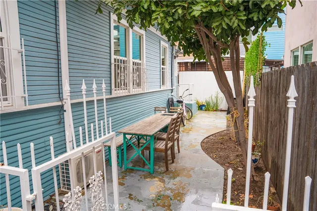 a view of a street with buildings