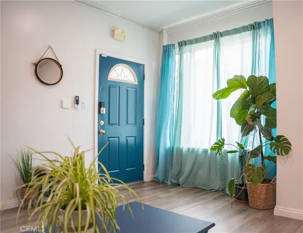 a view of a entryway of the house