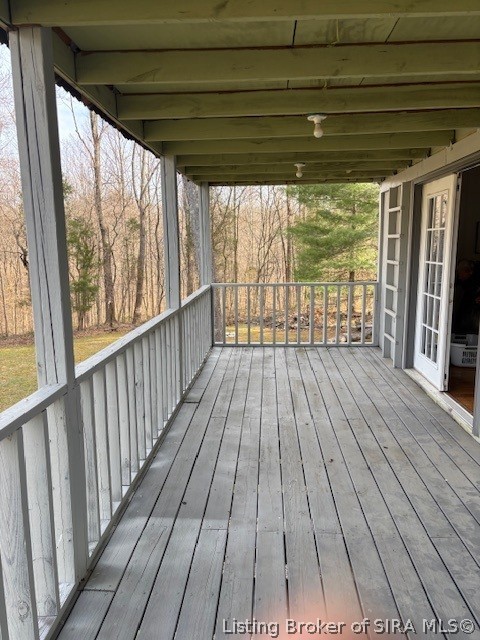 6024 Little Patoka Road Taswell, IN 47175 - Photo 6 of 33 24' covered deck on 2nd floor