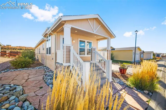 a view of balcony with patio