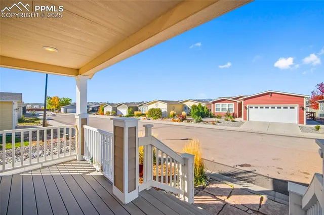a view of city from balcony