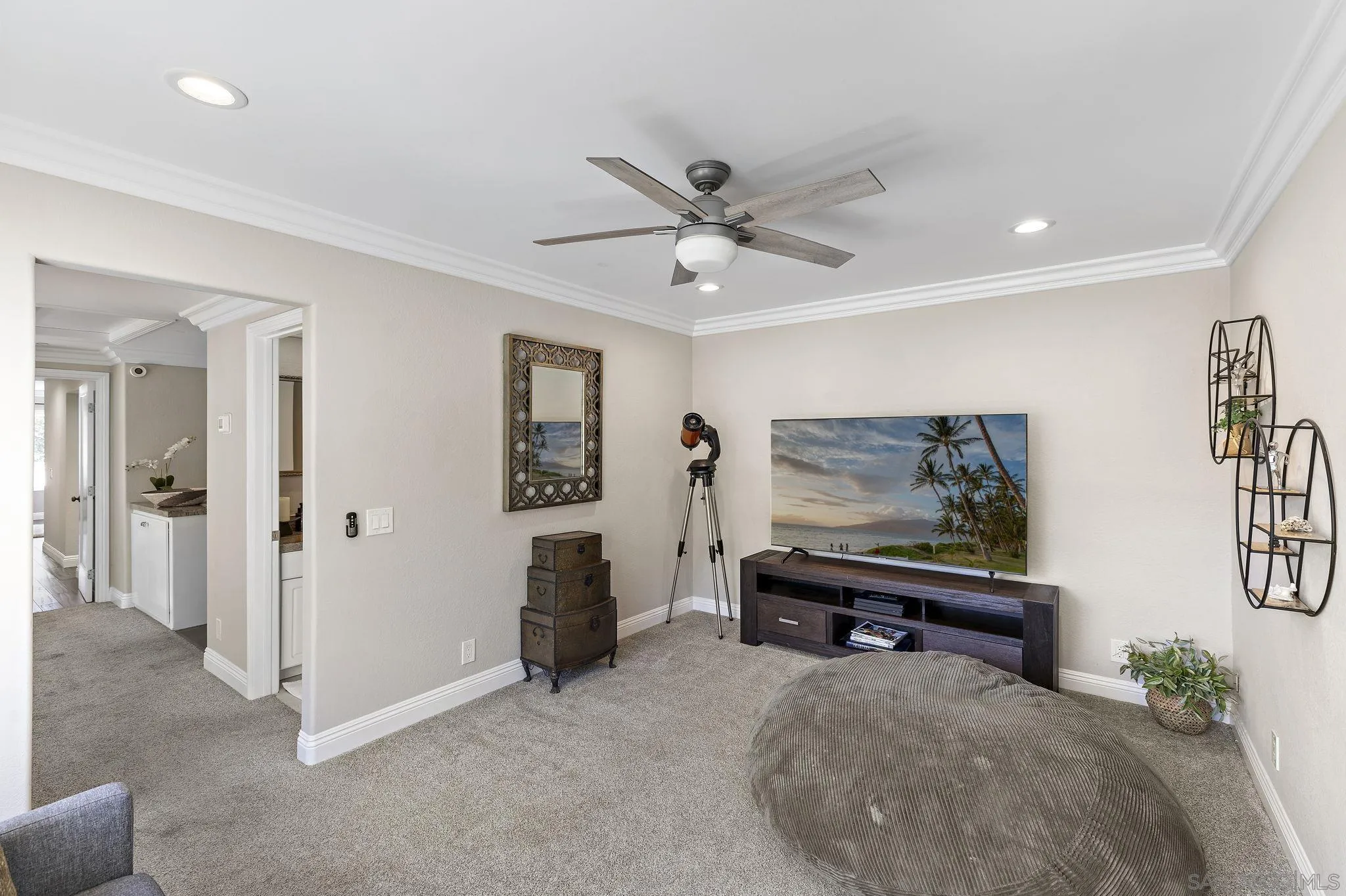 22875 Ridge Rte Lane Lake Forest, CA 92630 - Photo 27 of 54 a living room with furniture and a flat screen tv