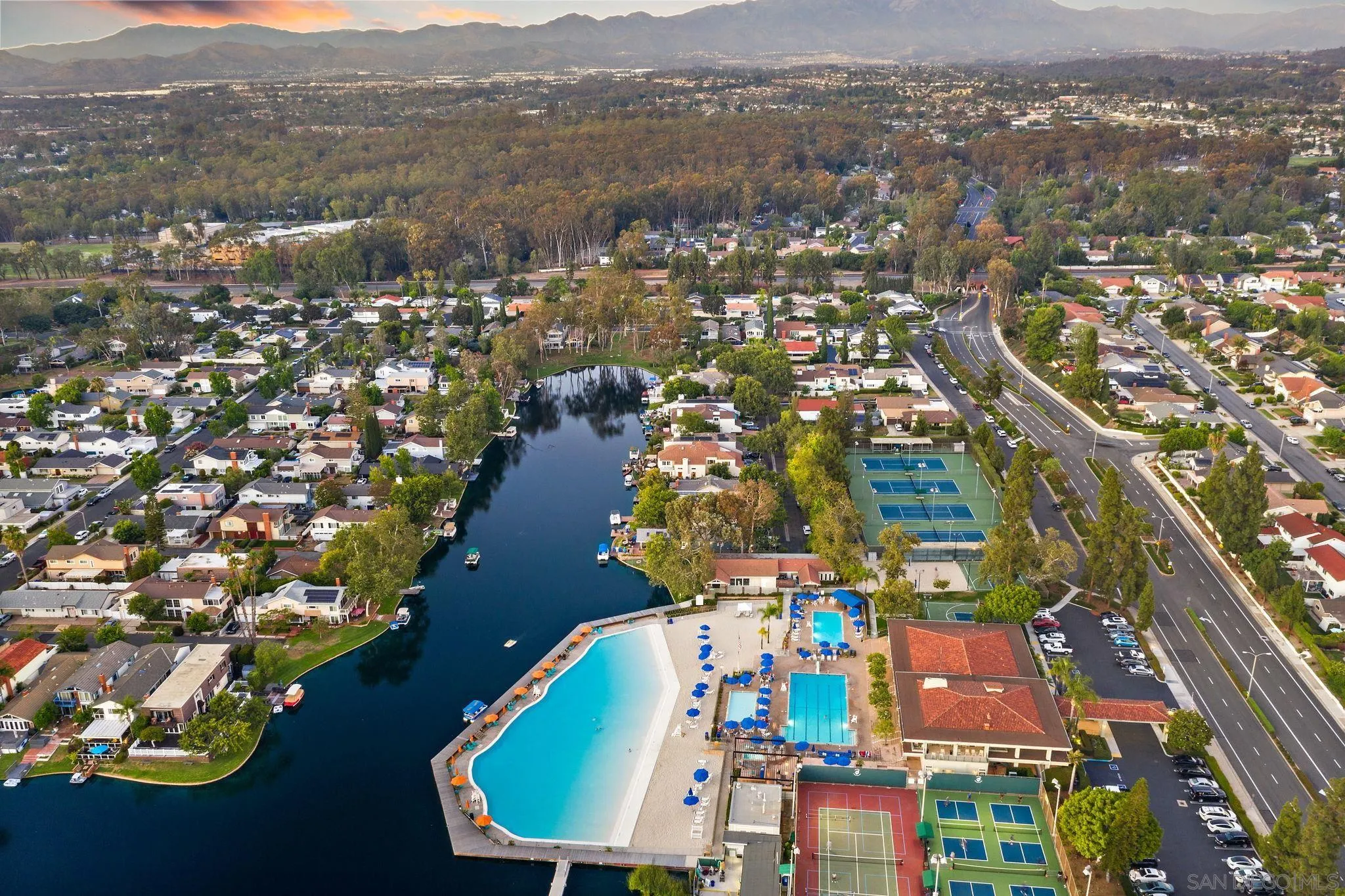 22875 Ridge Rte Lane Lake Forest, CA 92630 - Photo 52 of 54 an aerial view of residential houses with outdoor space and trees