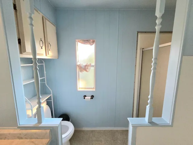 a view of outdoor space with deck and furniture