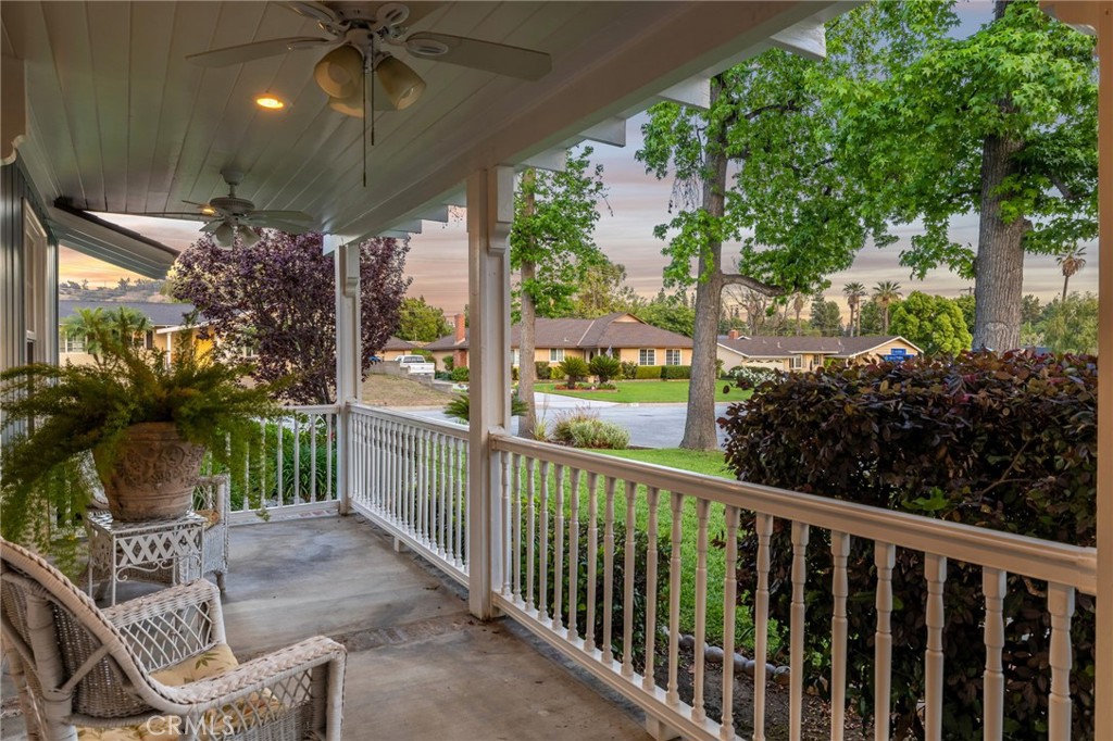222 South Wagonwheel Road Glendora, CA 91741 - Photo 16 of 70 a view of a porch with furniture and garden