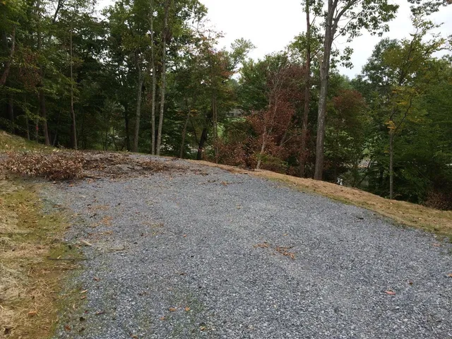 a view of sign board and yard