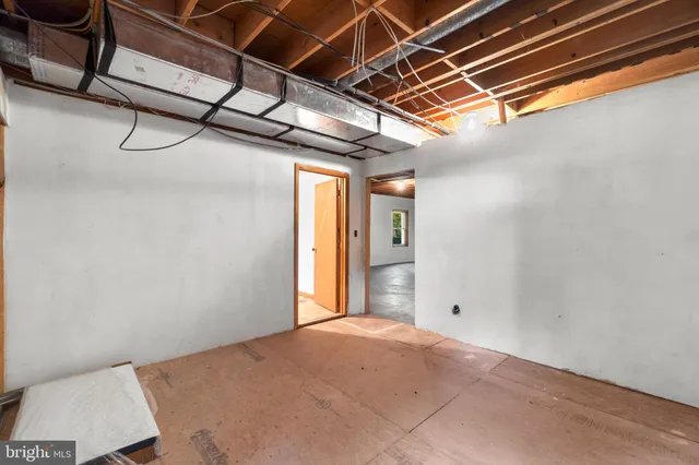 a view of an empty room