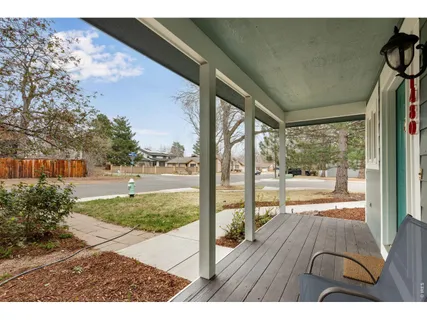 a view of a porch