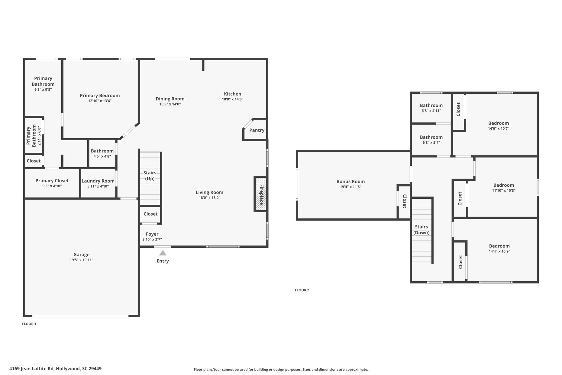 4169 Jean Laffite Road Hollywood, SC 29449 - Photo 39 of 39 Combined Floor Plans