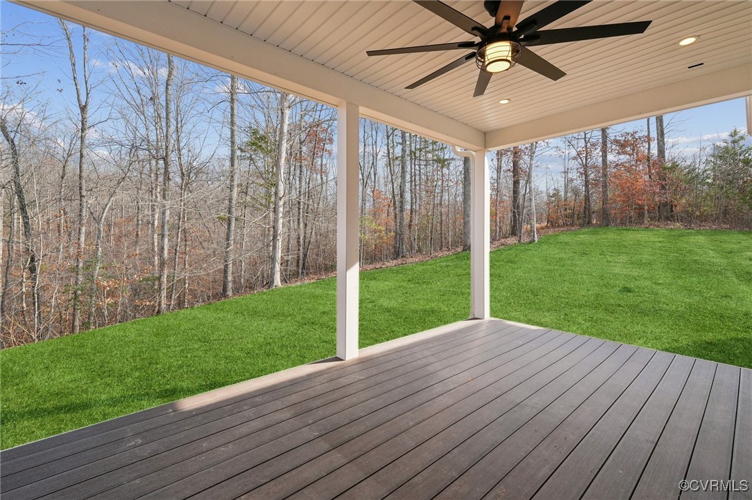 4792 Bell Road Powhatan, VA 23139 - Photo 25 of 27 a view of a backyard with wooden floor