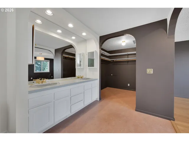a view of balcony with wooden floor
