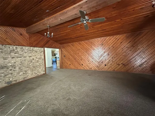 a view of a room with stairs