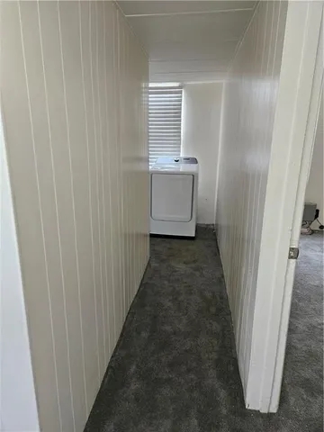 an empty room with an entryway