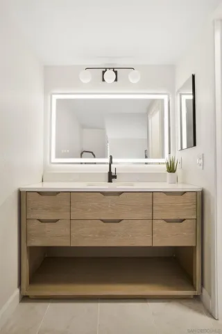 a close view of dresser