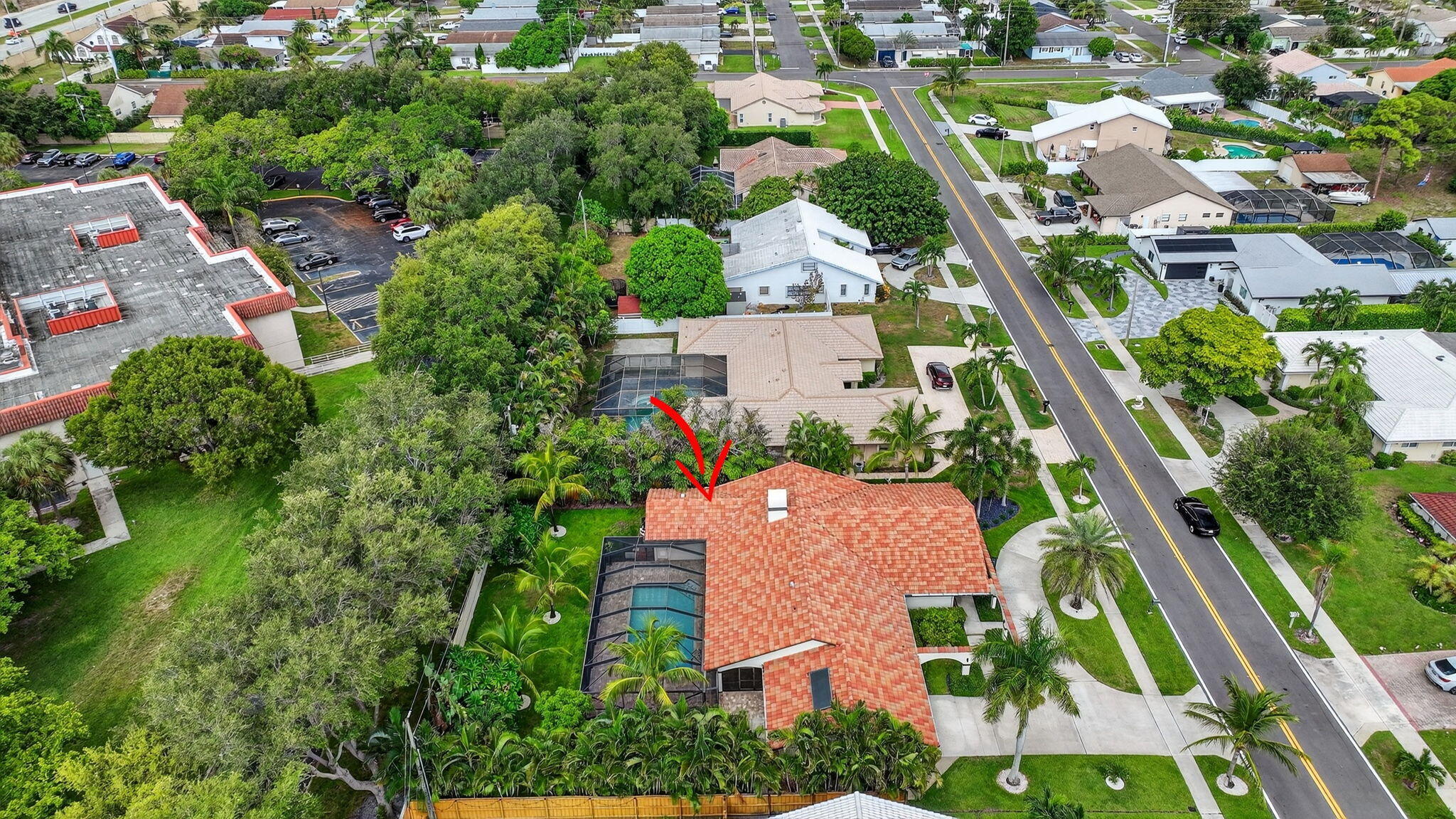 360 Northwest 53rd Street Boca Raton, FL 33487 - Photo 69 of 72 an aerial view of residential houses with outdoor space and street view
