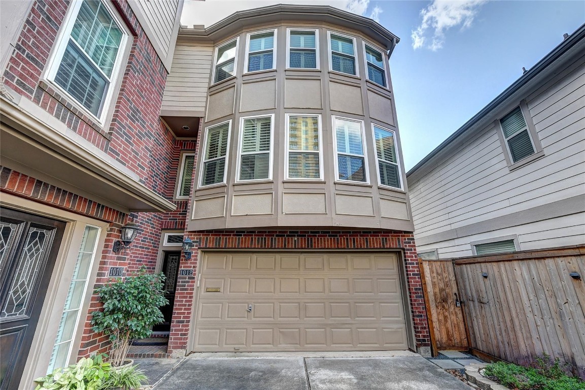 a front view of a building