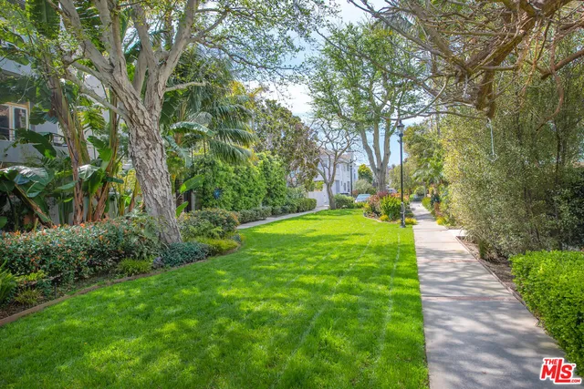 a view of yard with green space