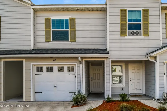 a front view of a house