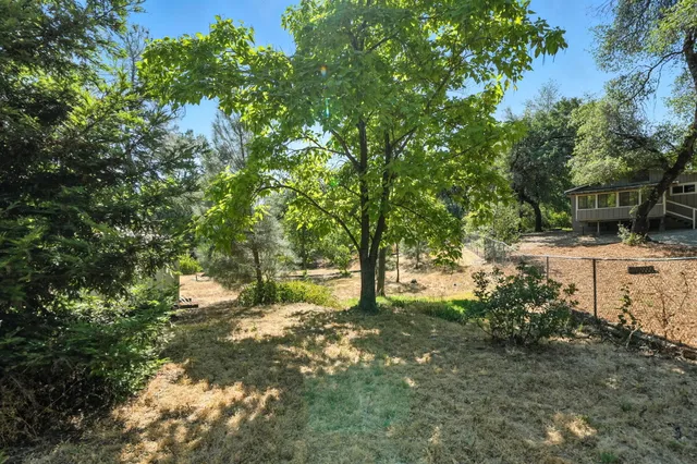 a view of yard with green space