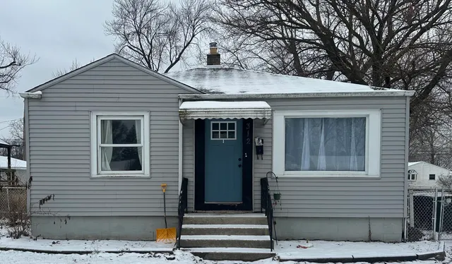 a front view of a house