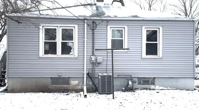 a front view of a house