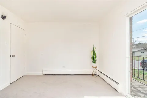 a view of a room with an empty room