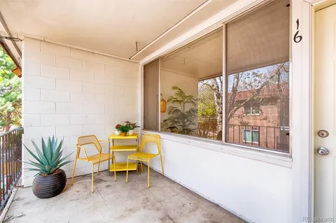 a house view with a seating space