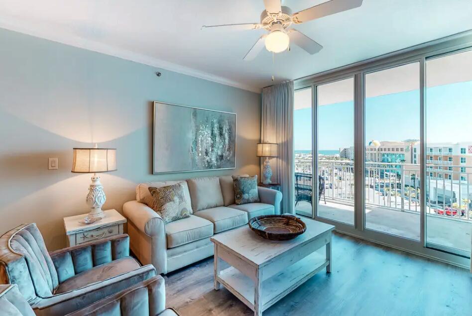 1110 Santa Rosa Boulevard, Unit A621 Fort Walton Beach, FL 32548 - Photo 3 of 20 a living room with furniture and a large window