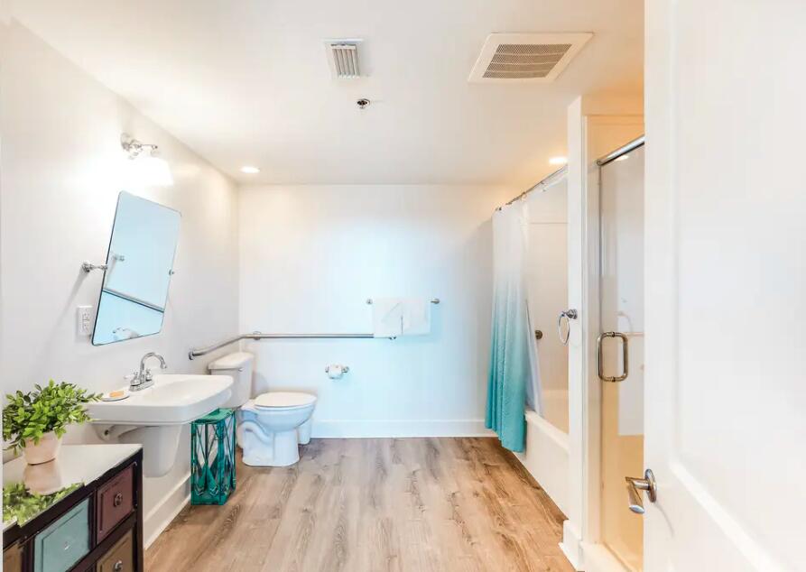 1110 Santa Rosa Boulevard, Unit A621 Fort Walton Beach, FL 32548 - Photo 9 of 20 a bathroom with a sink toilet and shower