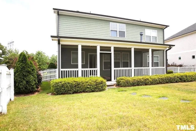 a view of a house with a garden