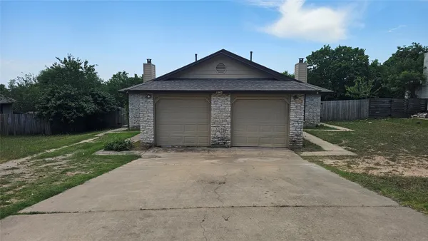 a backyard of a house