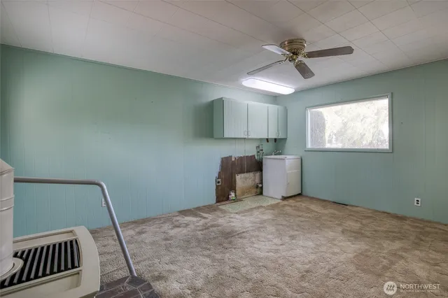 a view of storage and utility room