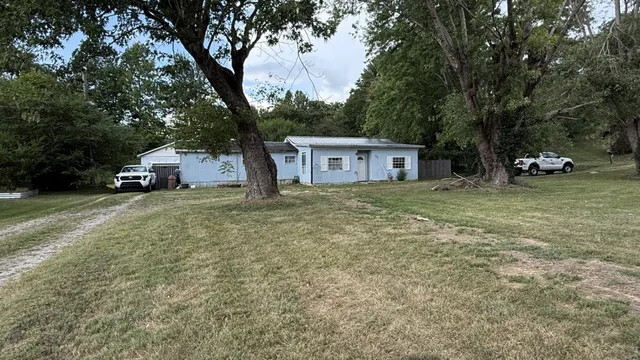 a house view with a garden space