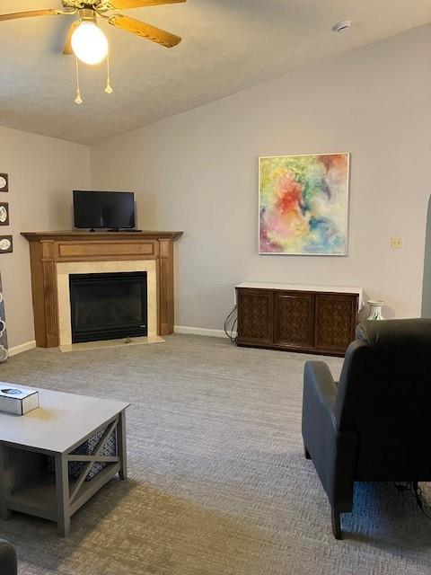 507 Yorktown Drive Gibsonia, PA 15044 - Photo 7 of 20 a living room with furniture and a fireplace