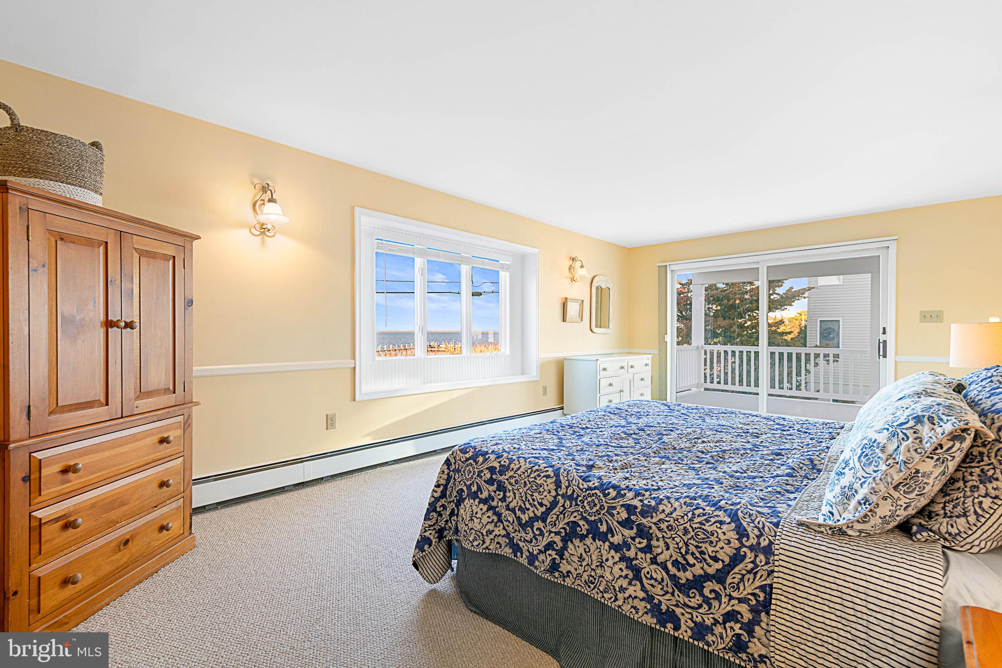 19 Cedar Drive Long Beach Township, NJ 08008 - Photo 33 of 69 Master bedroom with bay views and deck.