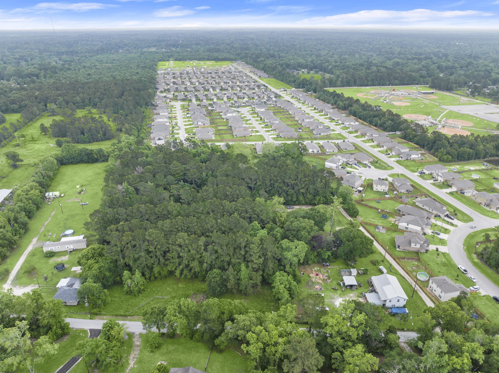 15399 Memorial Drive Splendora, TX 77372 - Photo 6 of 15 a view of a yard with an outdoor space